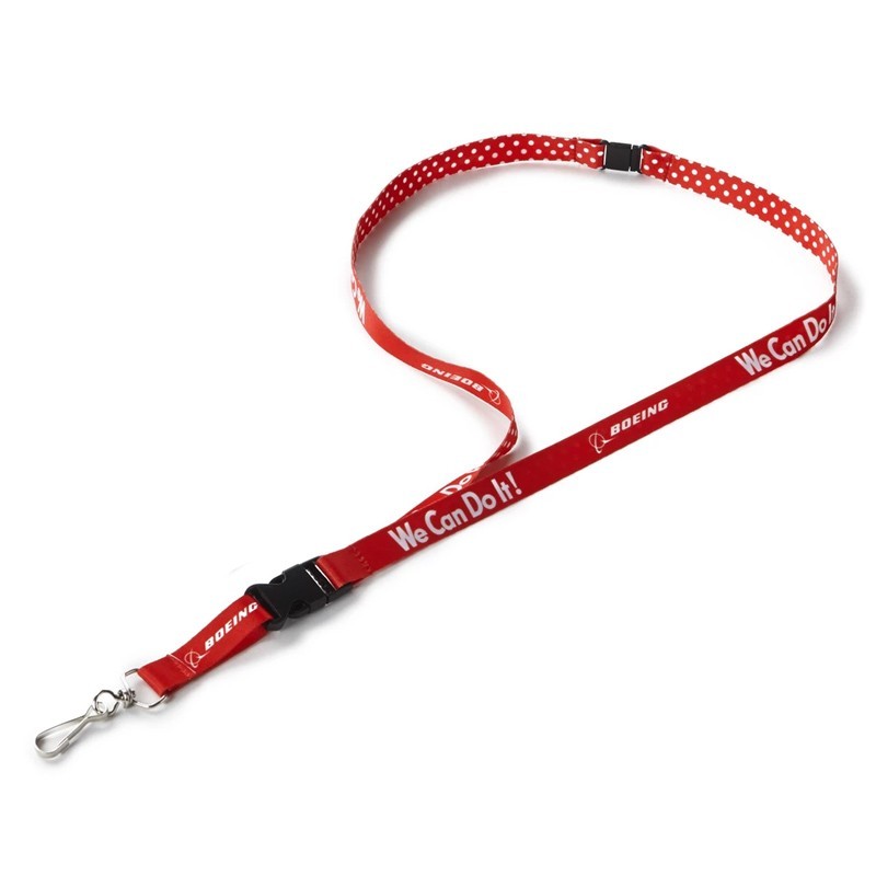 

Лента для бейджа Boeing Retro Rosie Lanyard Красная