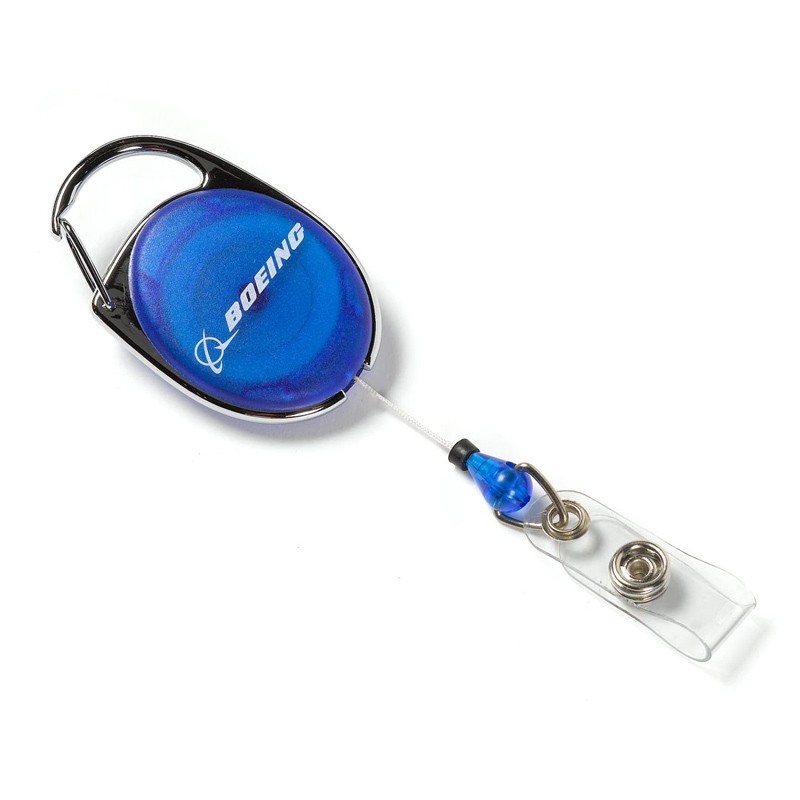 

Держатель для бейджа Boeing Carabiner Retractable Badge Holder Синий
