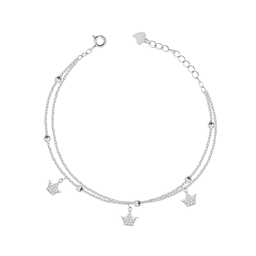 

Серебряный браслет с фианитами 000149025 16.5 размера