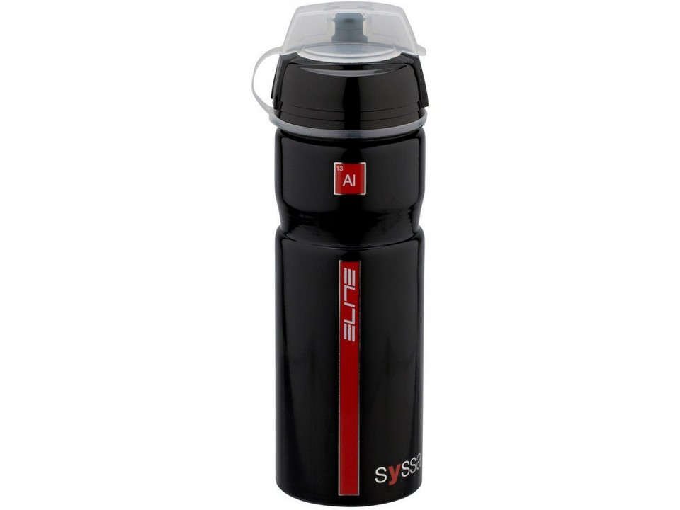 

Алюминиевая фляга Elite Syssa Bottle, 750 мл, чёрная, с защитной крышкой