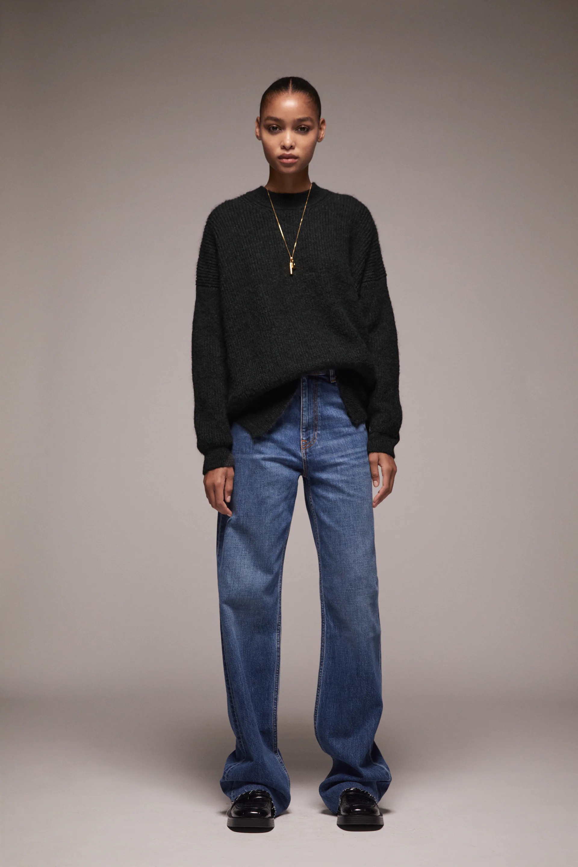 

Джемпер Zara  черный 6771122807, Джемпер Zara XL черный 6771122807