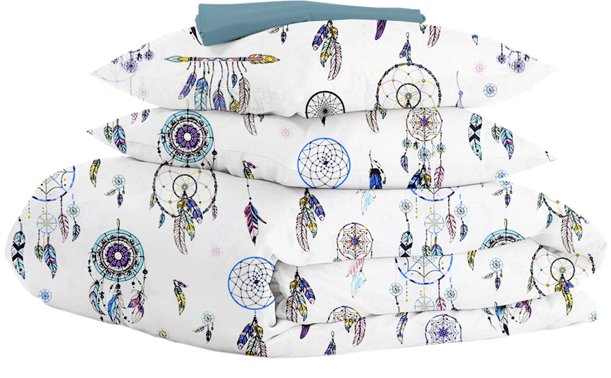 

Комплект постельного белья Cosas Dreamcatcher Blue 200х220 см Sky