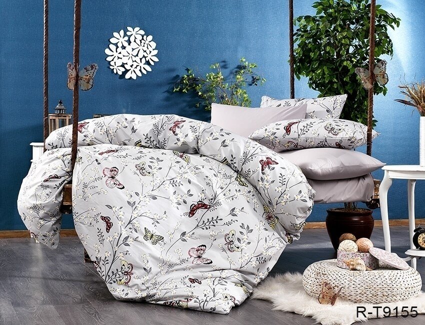 

Комплект постельного белья ранфорс Tag Tekstil R-T9155 Семейный