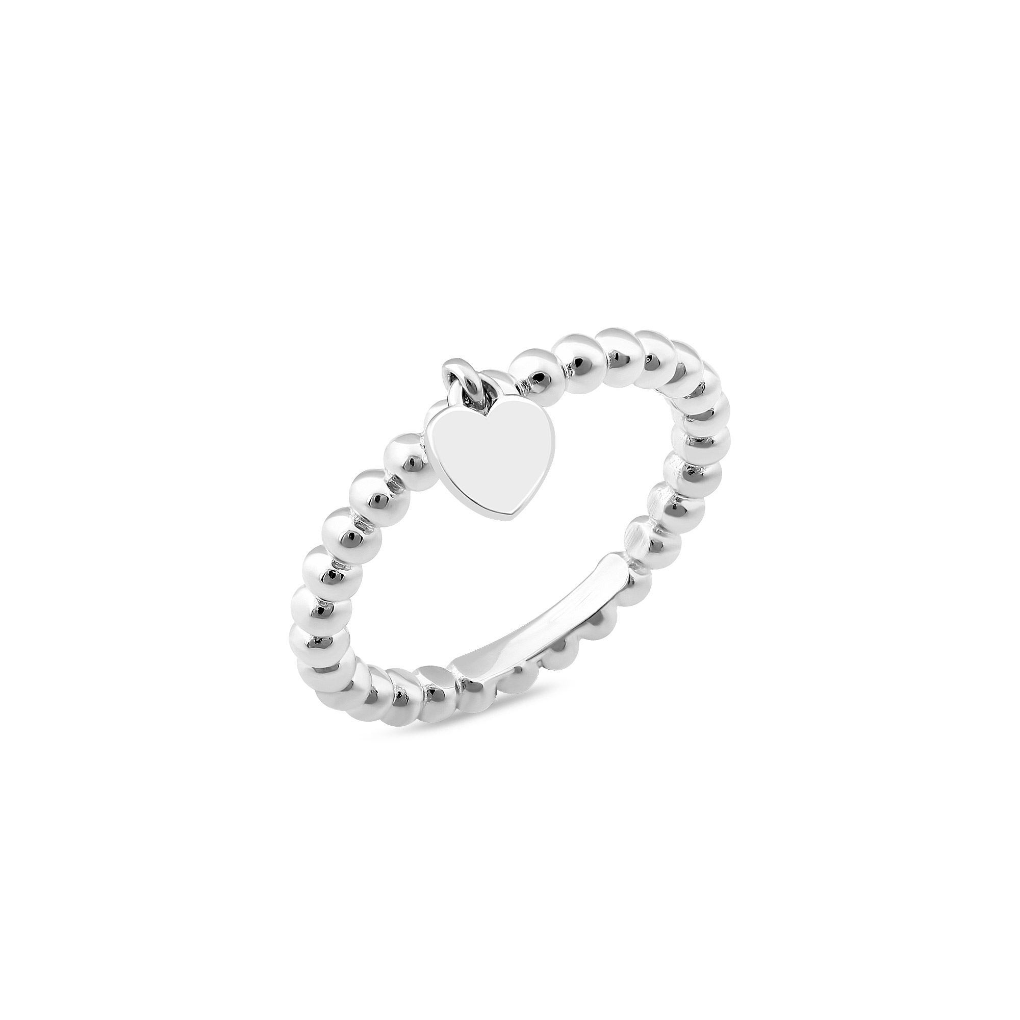 

Серебряное кольцо Сердце 1064 17