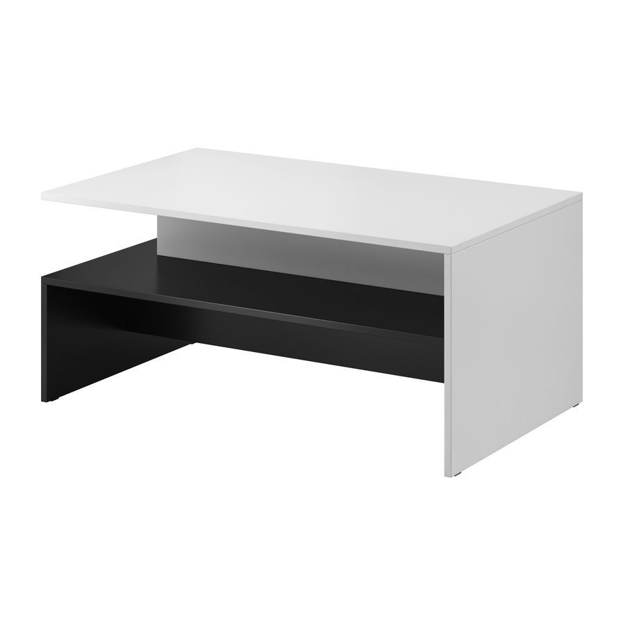 

Стол журнальный Helvetia Baros белый / черный 100x45x60 см 2497BM99