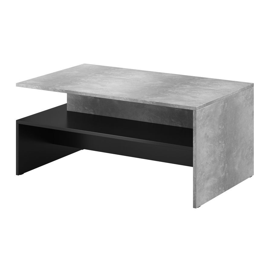 

Стол журнальный Helvetia Baros бетон / черный 100x45x60 см 24O1BM99