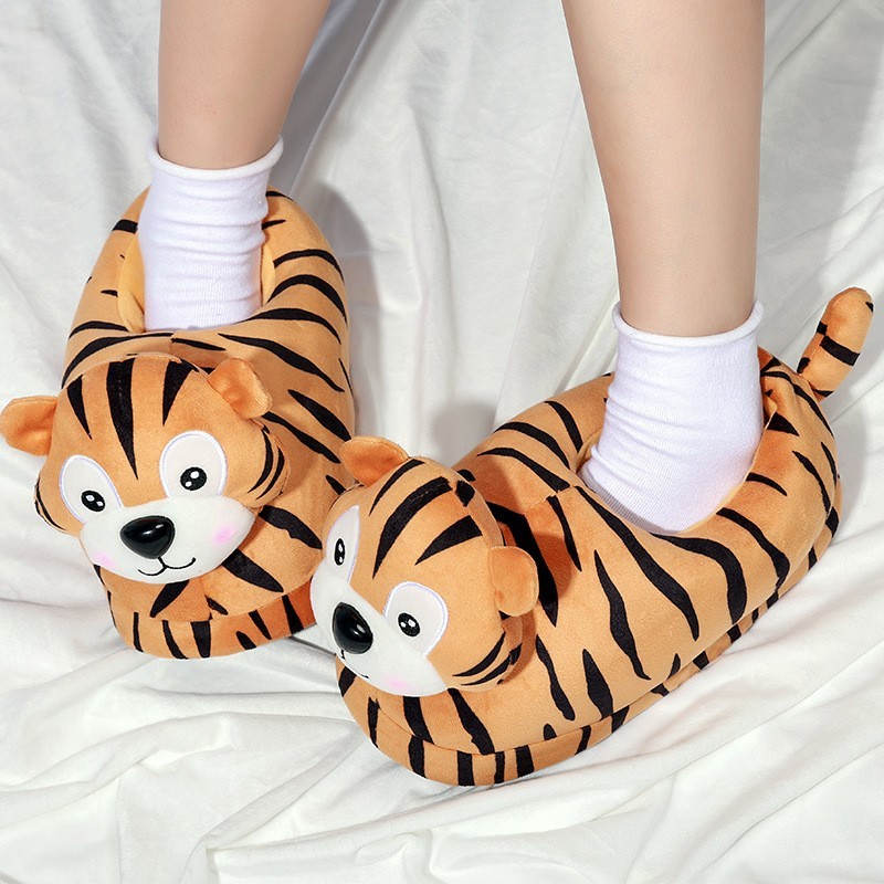 

Тапочки кигуруми игрушки Kigurumi Тигр Коричневый Плюшевые Детские 35-40 (3118/3)