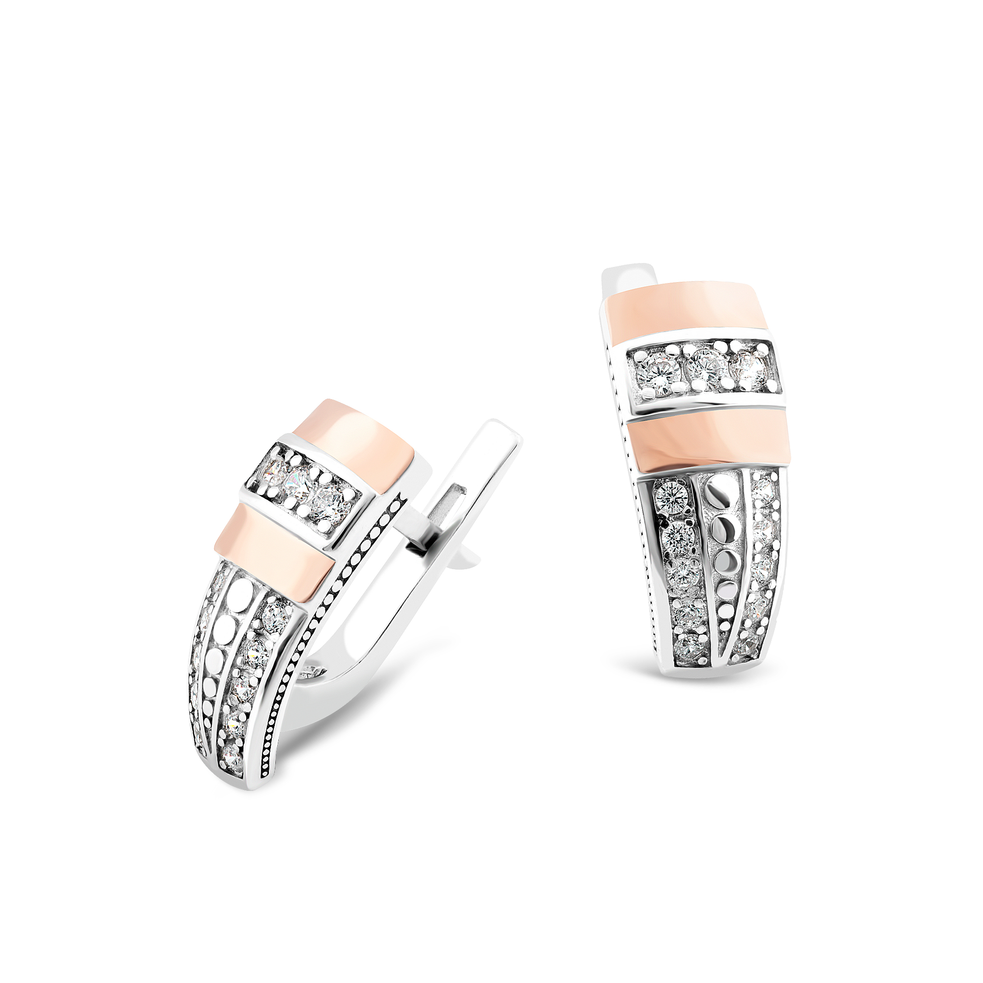 

Серьги с белым фианитом 255 4.95