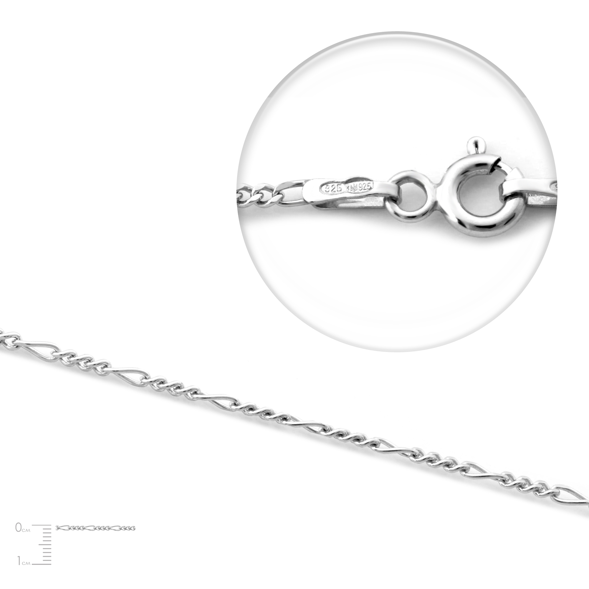 

Серебряная цепь FD 40 Rod 55