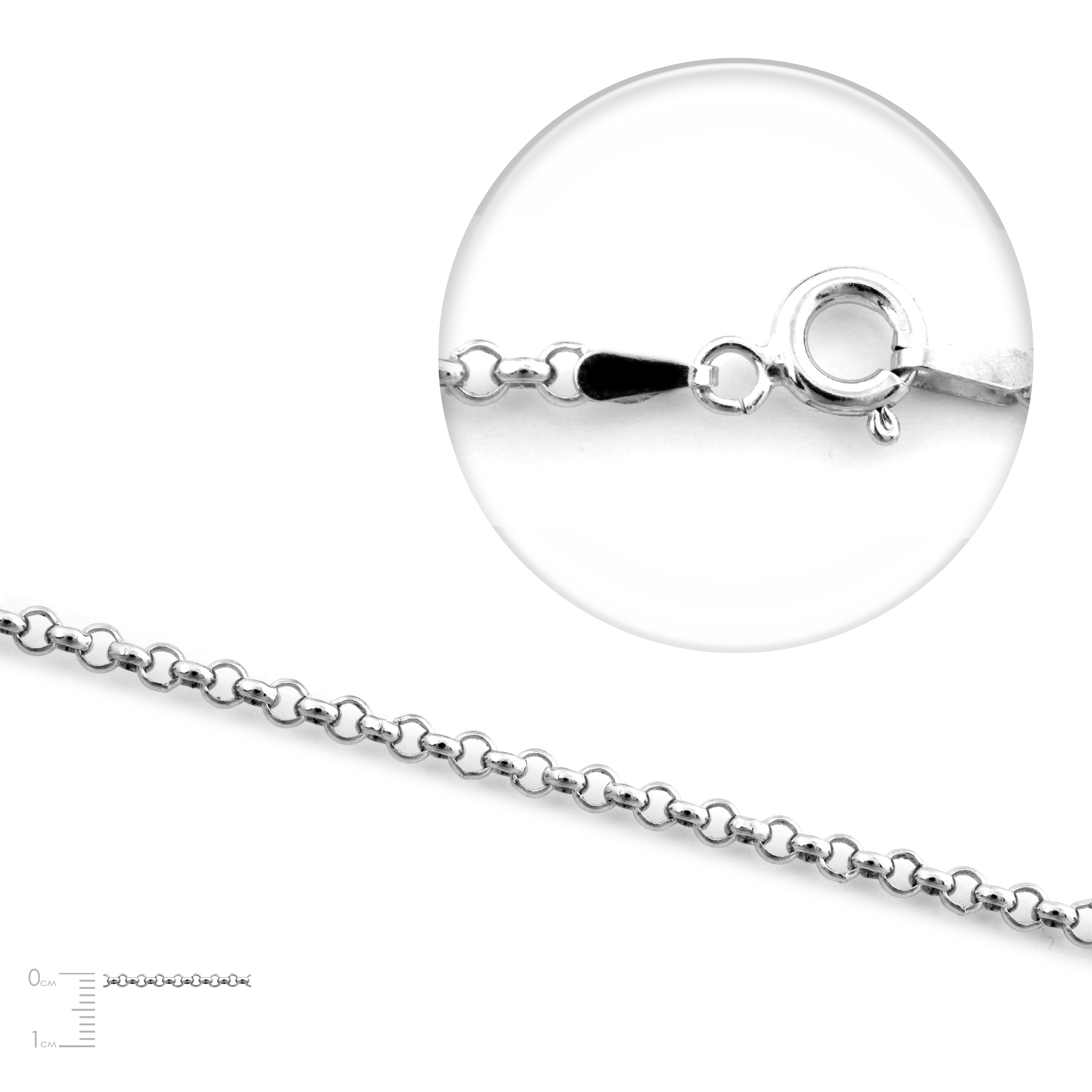 

Серебряная цепь ROLO 35 rod 40