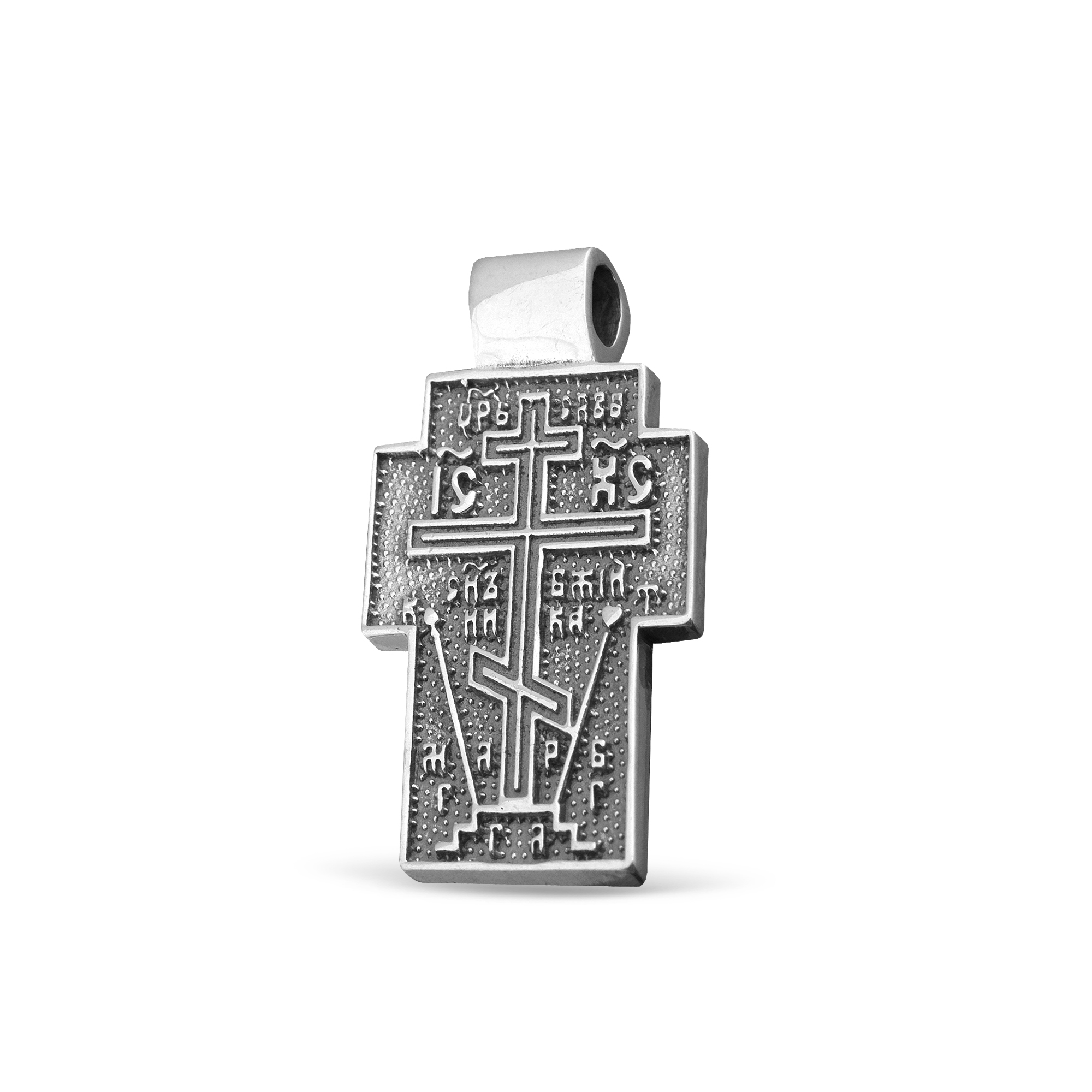 

Серебряный крест 132 с чернением 5.49