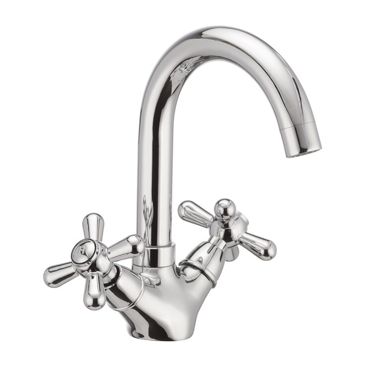 

Кран для умывальника двухвентильный HAIBA хром DOMINOX 274 латунь HB0088
