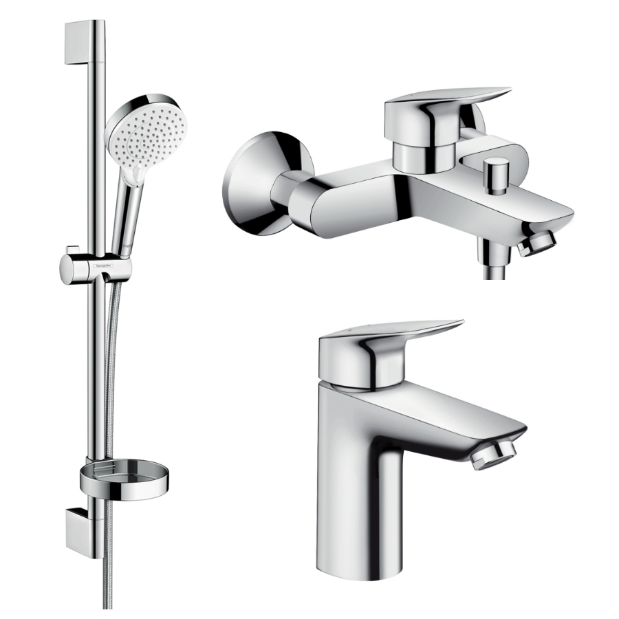 

Набор смесителей в ванную HANSGROHE LOGIS хром латунь 1082019