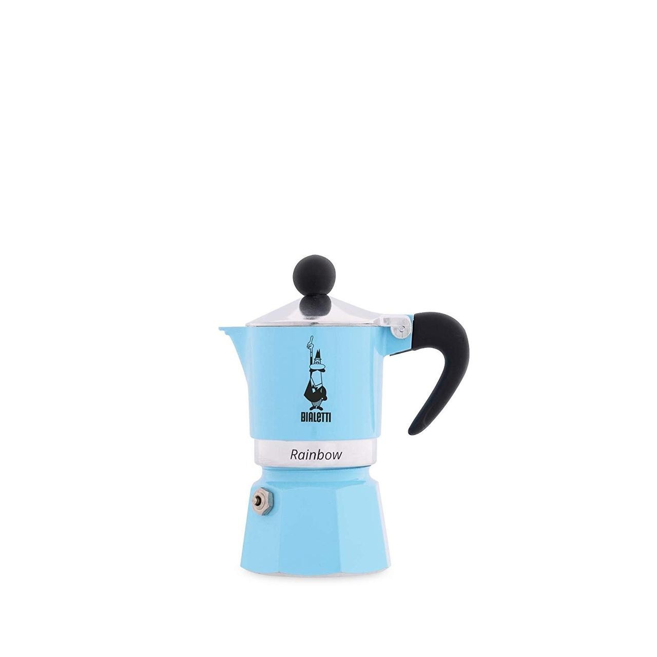 

Гейзерная кофеварка Bialetti Rainbow Blue (3 чашки - 170 мл)