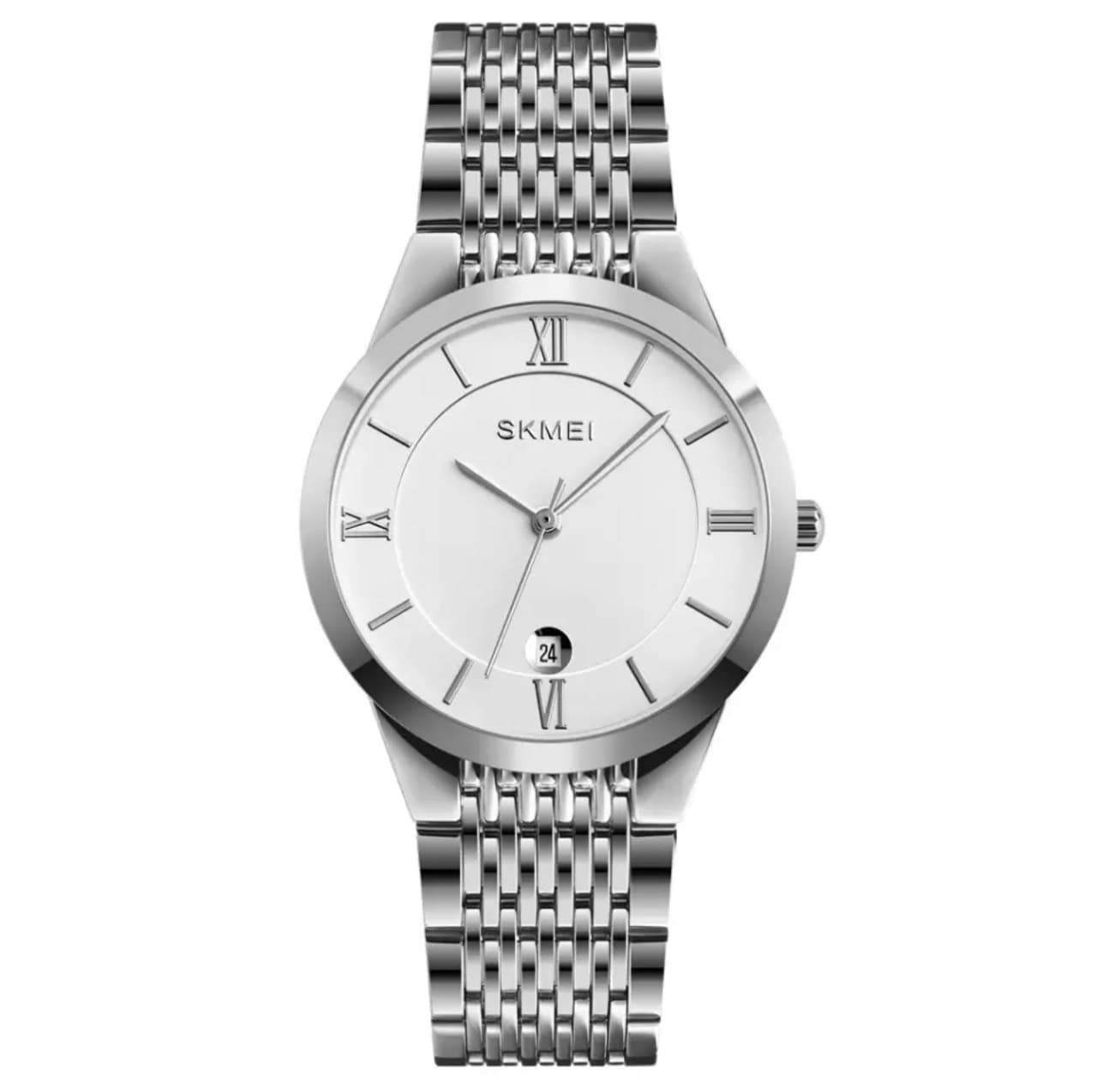 

Женские часы Skmei Q024 silver серебристые