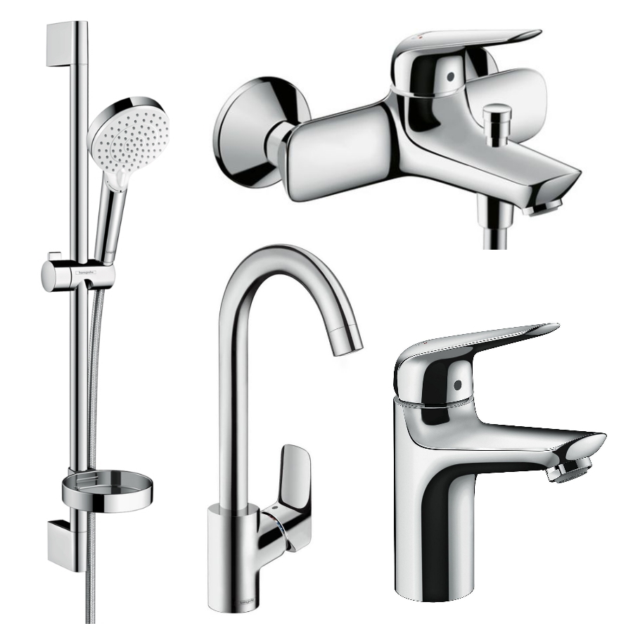 

Комплект смесителей в ванную HANSGROHE NOVUS хром латунь 1242019