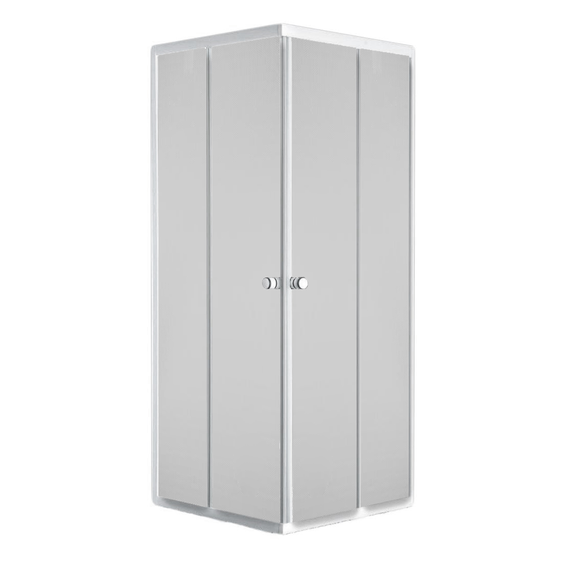

Кабина для душа квадратная угловая двухдверная ROZZY JENORI VELUM 90см x 90см матовое стекло 4мм профиль сатин 90RZ082