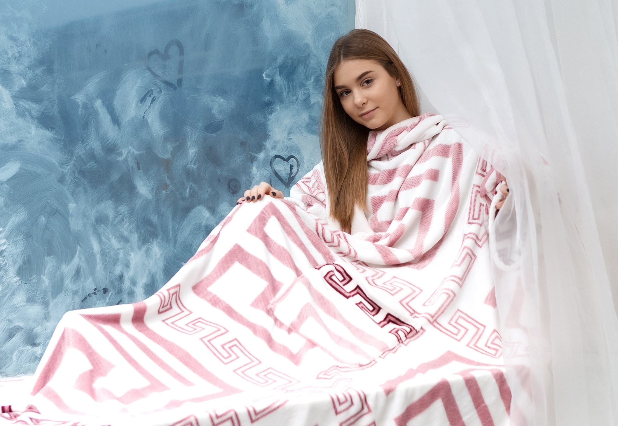 

Плед с рукавами и карманами TeddyBoom из микрофибры Верса 200х160 см Белый