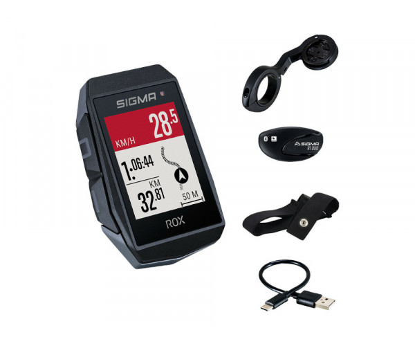 

Велокомп'ютер Sigma Sport ROX 11.1 GPS EVO Black HR Set (SD01032)