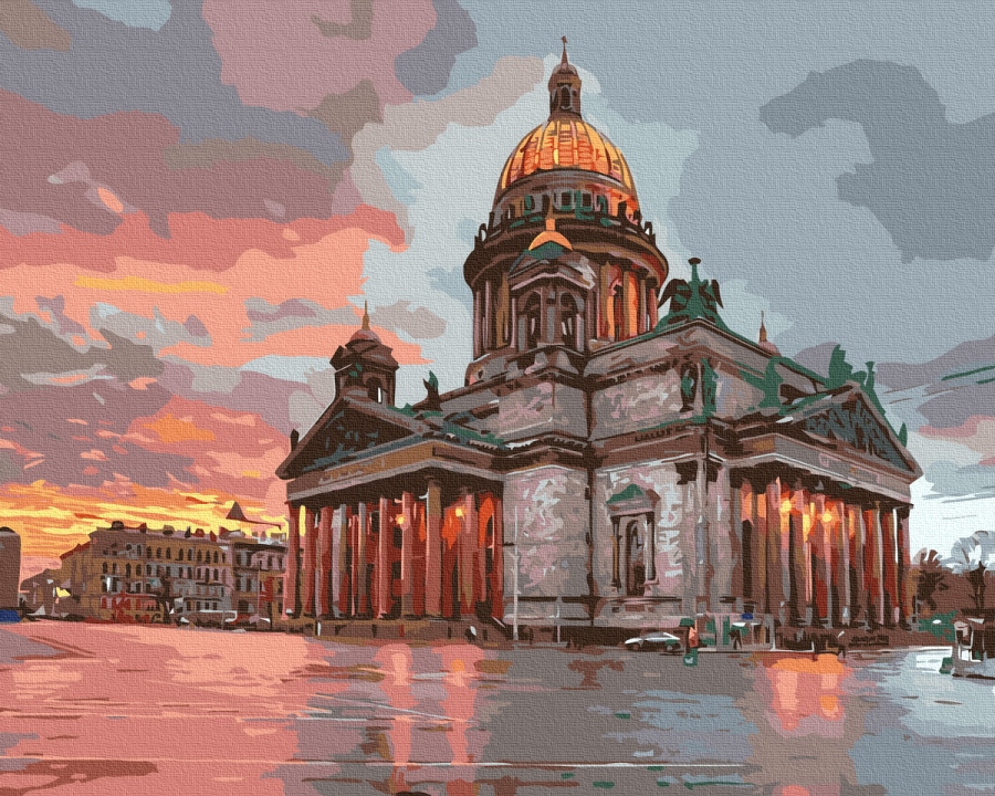 

Картина по номерам Петербургский собор, 40 х 50 см (BK-GX7966) (Без коробки)