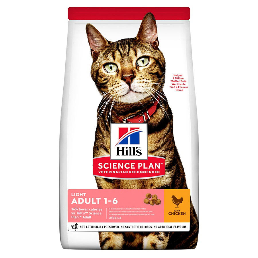 

Сухой корм Hills SP Adult LIGHT Chicken 1.5 кг (604080)