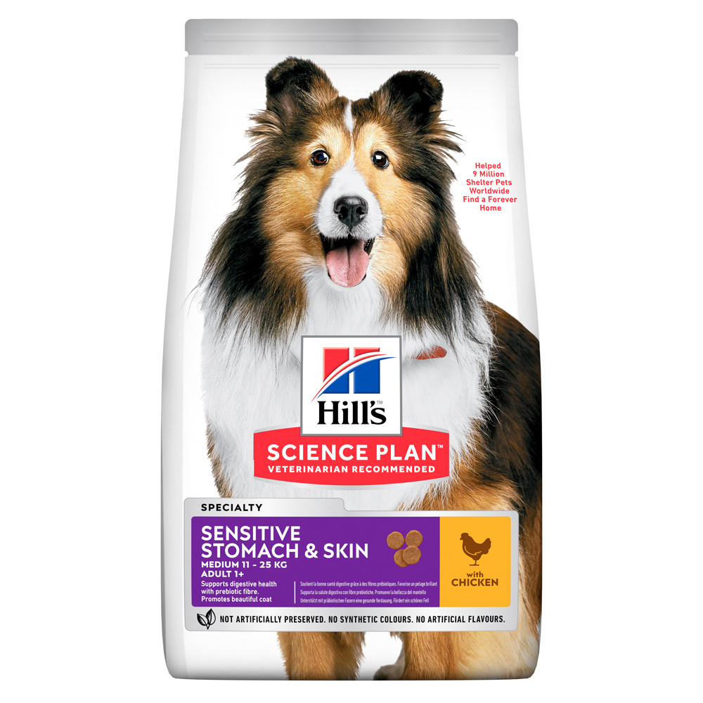 

Сухой корм Hills SP Adult Sensitive Stomach & Skin Medium Chicken 0.8 кг (604326)