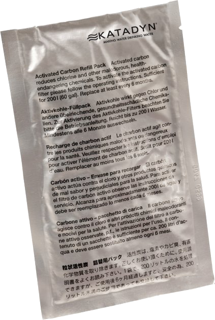 

Сменный уголь Katadyn Combi Carbon Replacement Pack 2 шт. Grey (8013624)