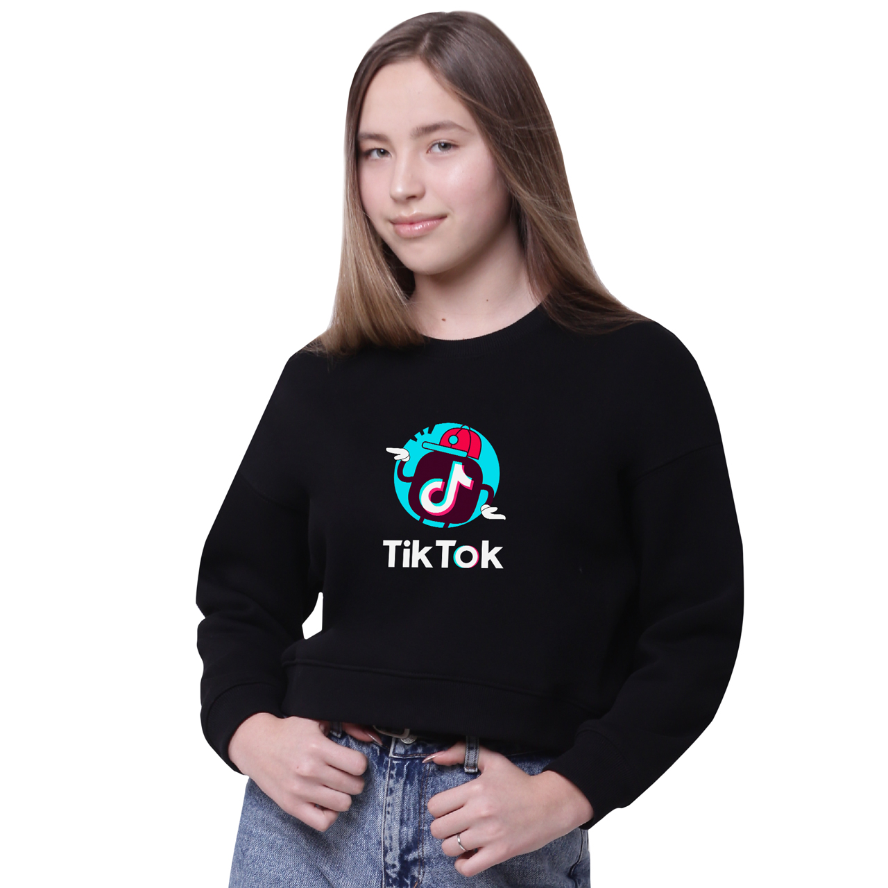 

Кроп-топ ТикТок (TikTok) Черный (35960-1712-9) 170 см