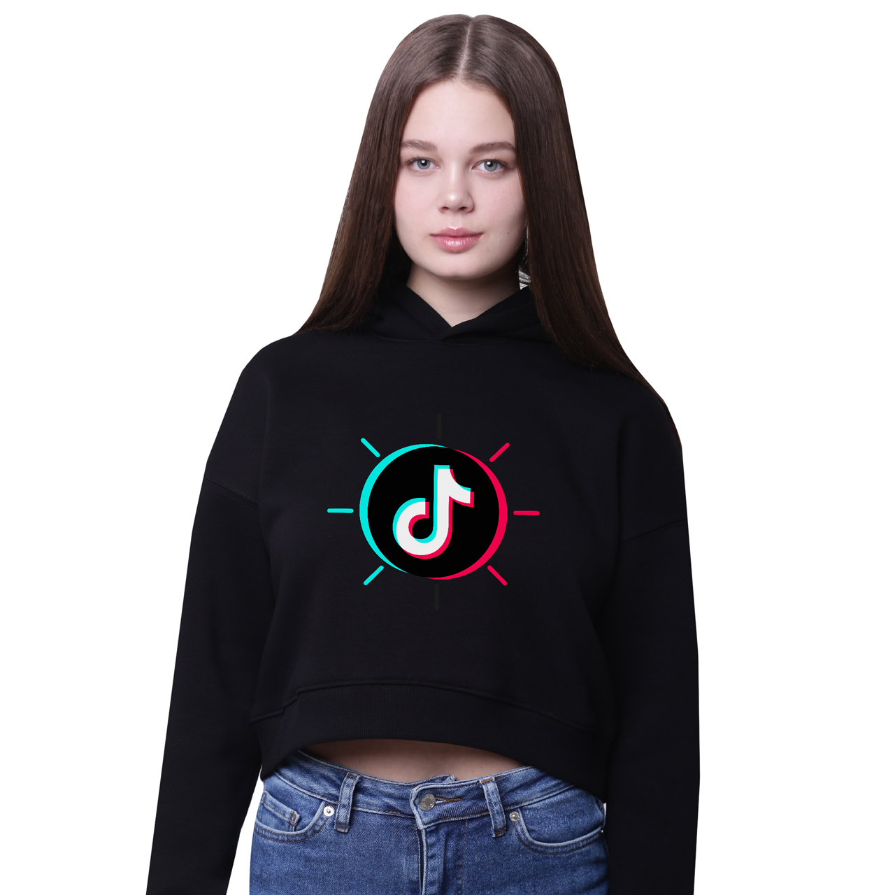 

Кроп-топ с капюшоном ТикТок (TikTok) Черный (35961-1388-5) 146 см