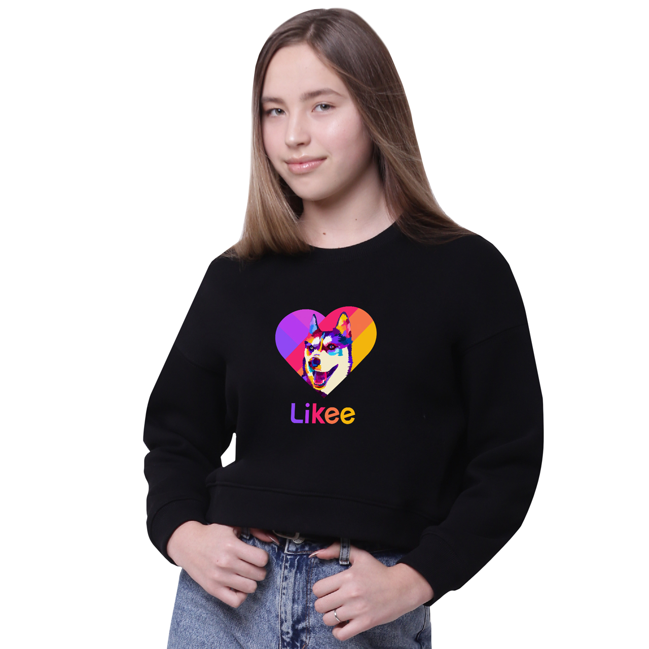 

Кроп-топ Лайки Лайка (Likee) Черный (35960-1598-6) 152 см