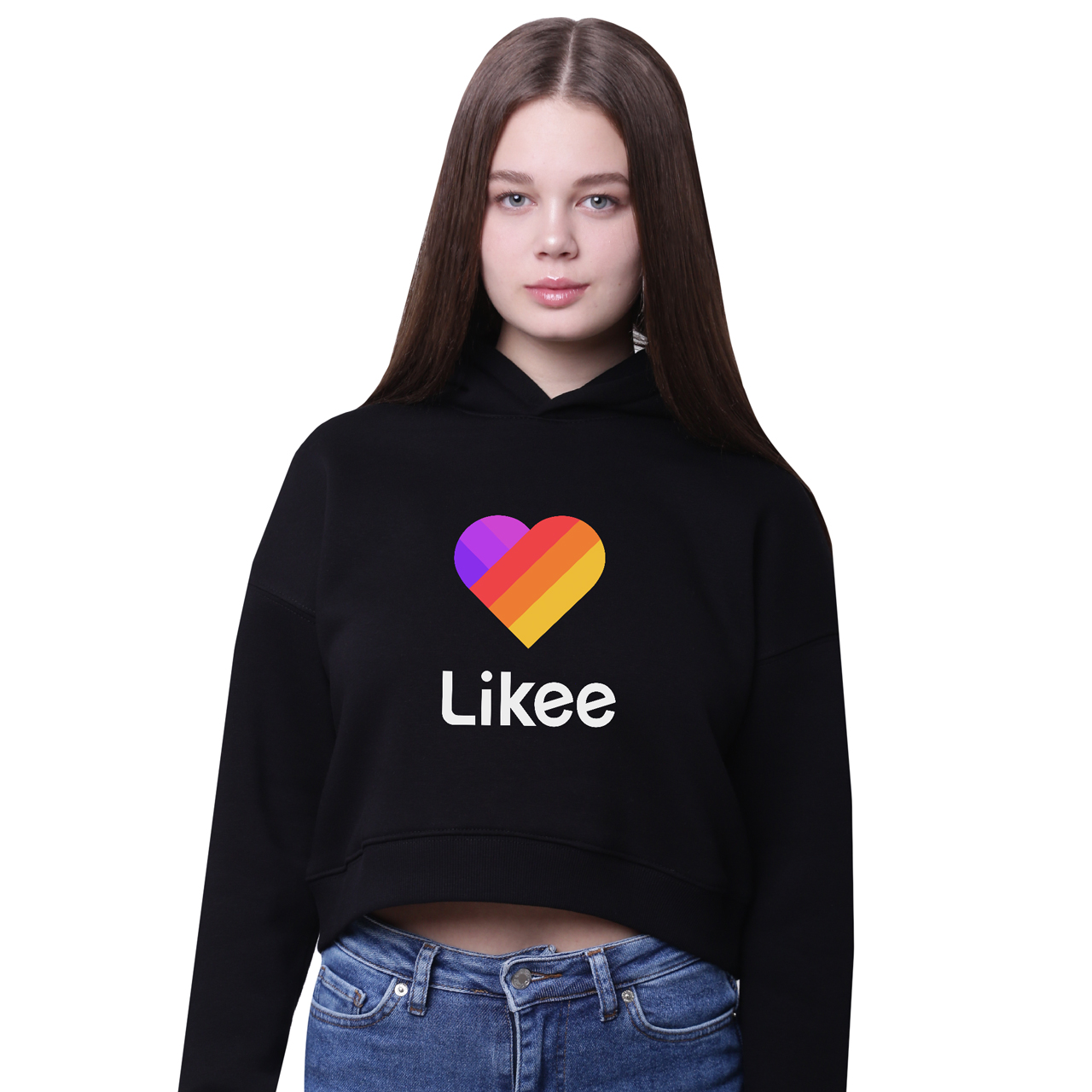 

Кроп-топ с капюшоном Лайк (Likee) Черный (35961-1041-10) 176 см