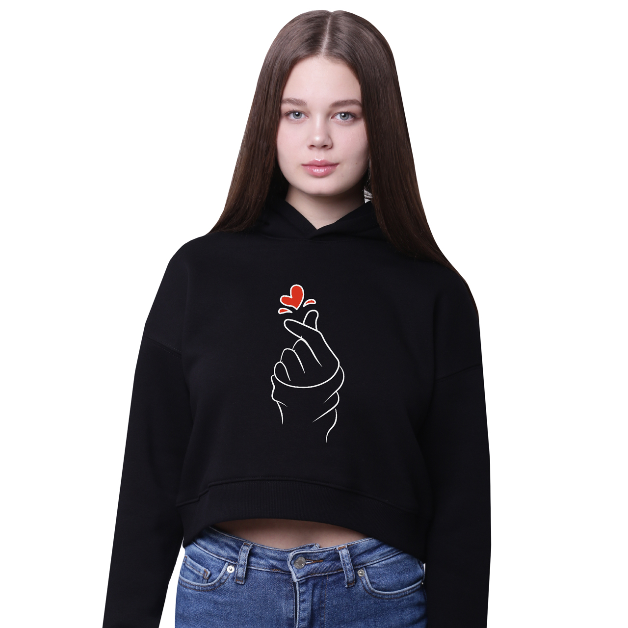 

Кроп-топ с капюшоном БТС (BTS) Черный (35961-1165-3) 134 см