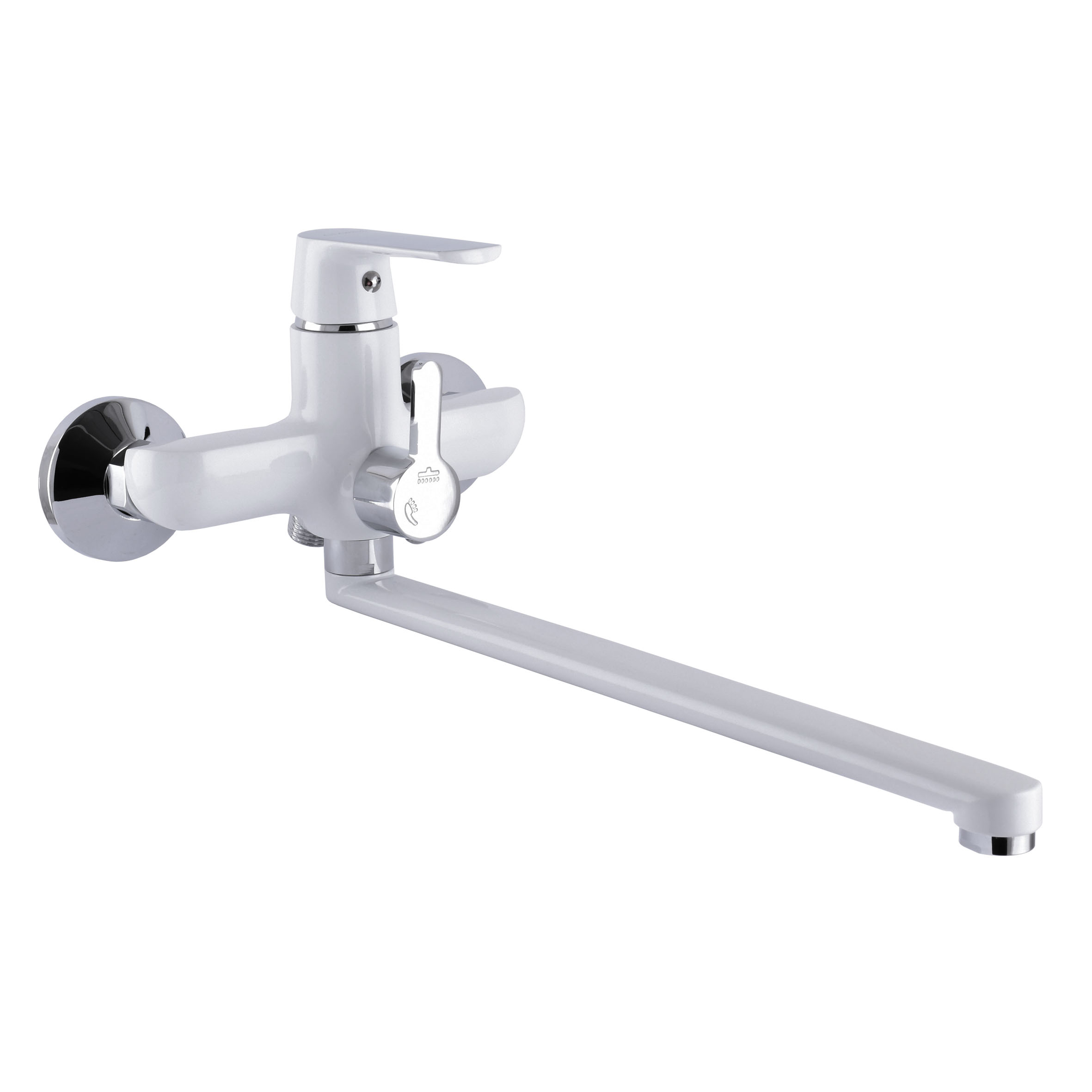 

Смеситель для ванны Globus Lux Laguna GLA-0208-7-WHITE