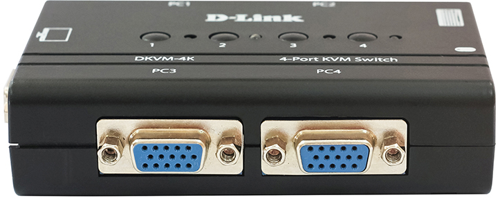 

KVM-перемикач D-Link DKVM-4K 4-портовий PS/2 (DKVM-4K)