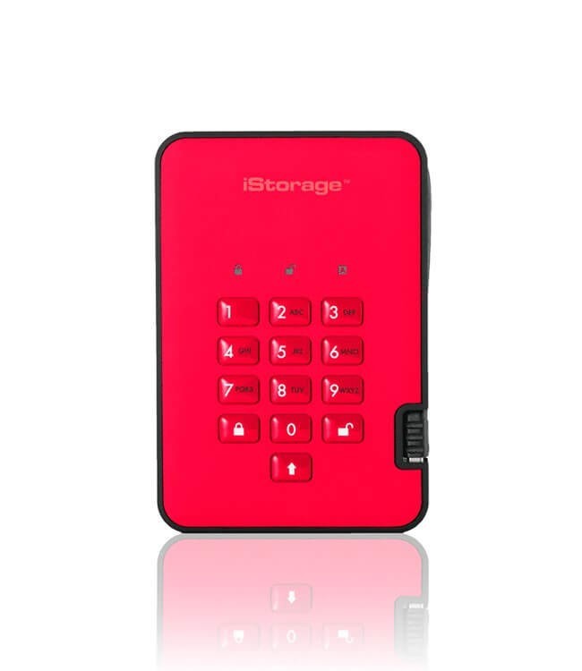 

Внешний диск iStorage diskAshur2 2TB Red