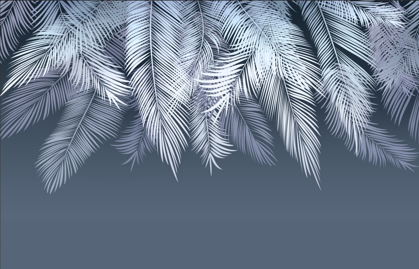 

Фотообои ArtSide Перья на синем фоне (5040220209p) Изморозь
