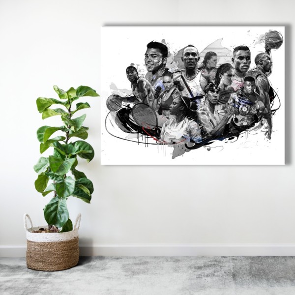 

Картина на холсте Cпорт USA legends 50х65 см.