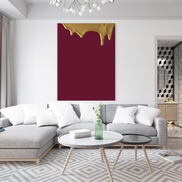 

Картина на холсте Для дома Burgundy Gold 50х65 см.