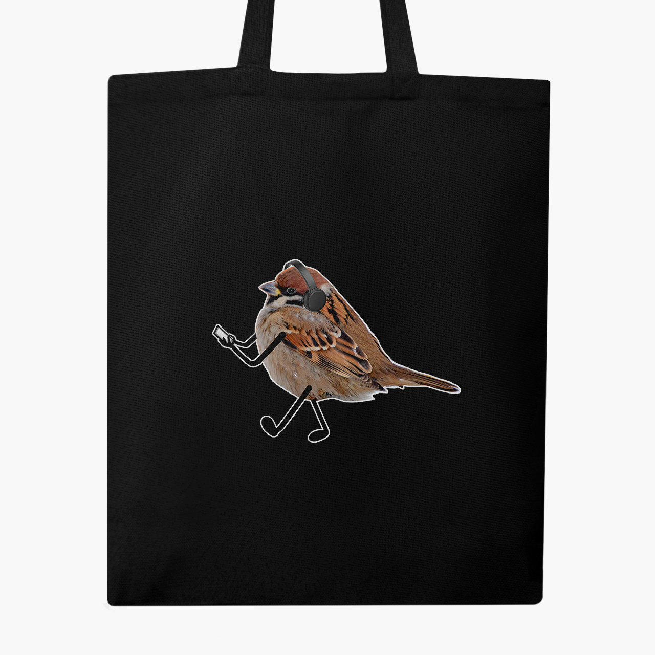 

Эко сумка шоппер Птицы СВЭГ (Birds SWAG) (9227-1539) 41x35 см Черный