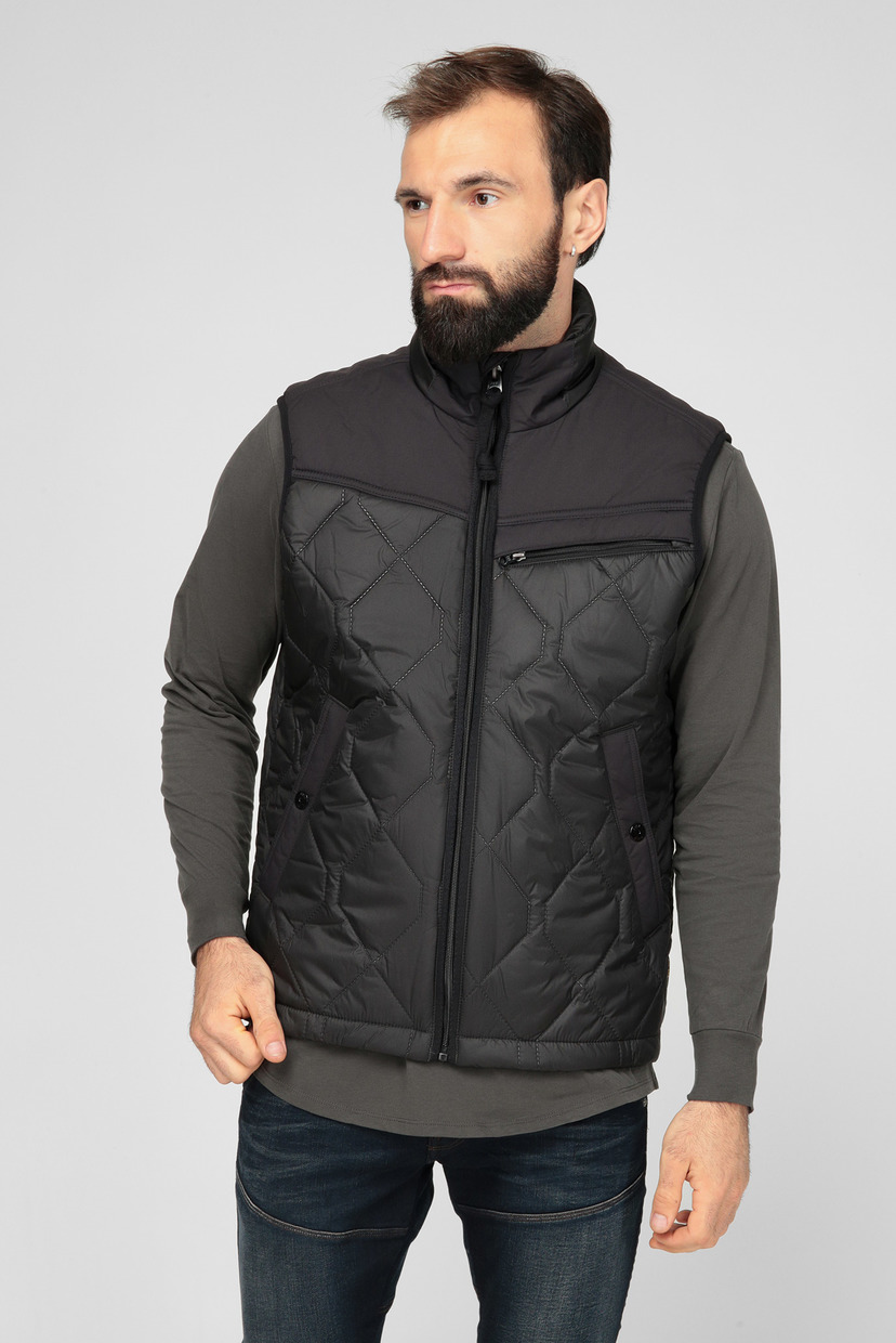 

Мужской черный жилет Attacc heatseal quilted G-Star RAW S D17563,C470