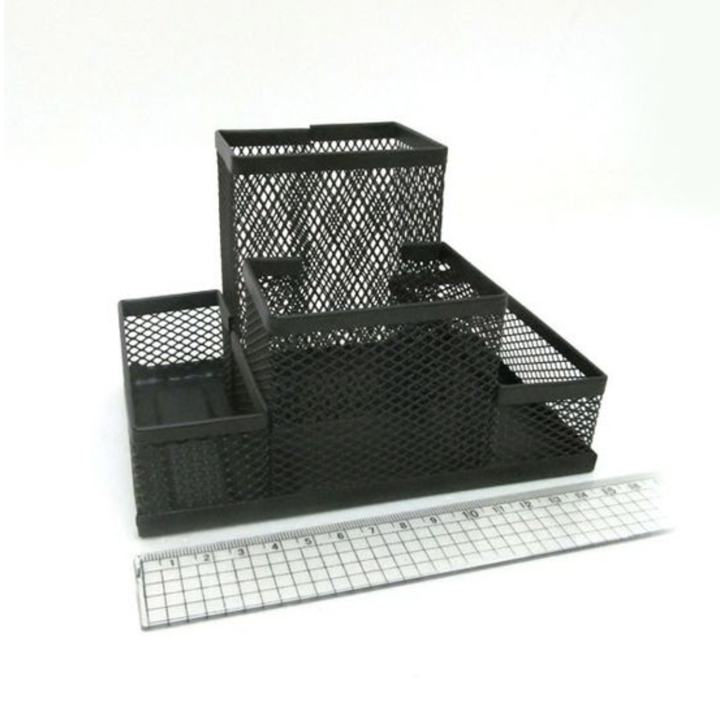 

Органайзер настільний металевий Josef Otten сітка 150х100х100 мм 4 відділення Чорний