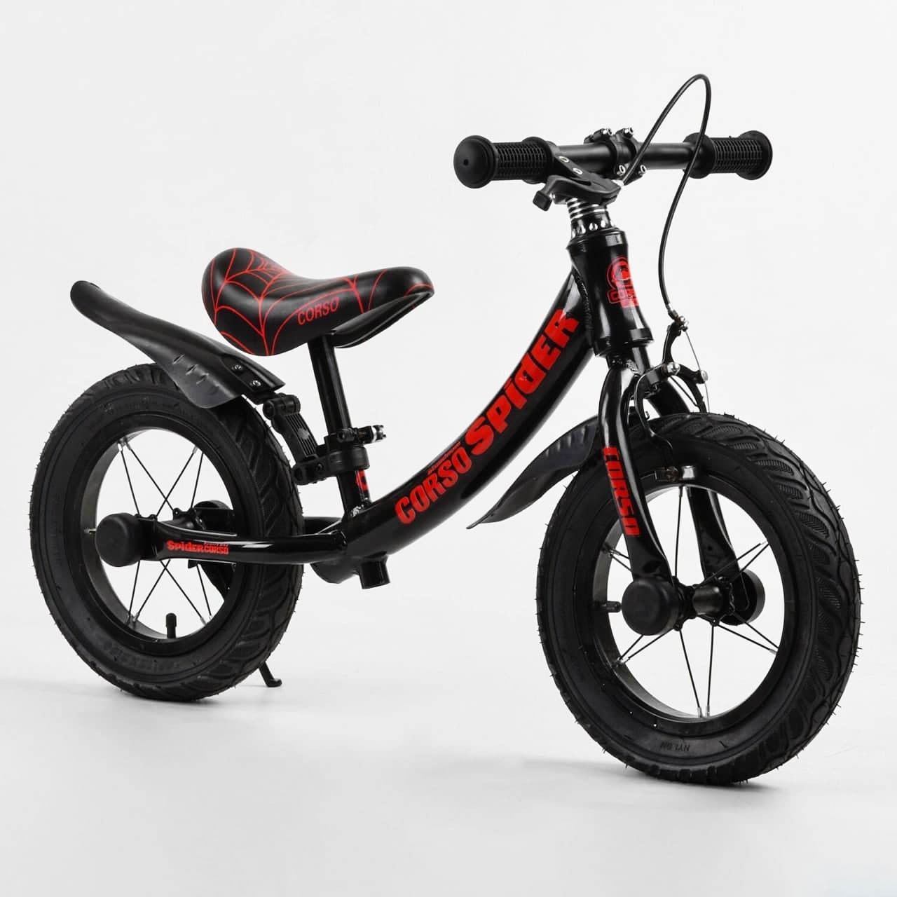 

Детский Велобег CORSO SPIDER 12 черно красный цвет