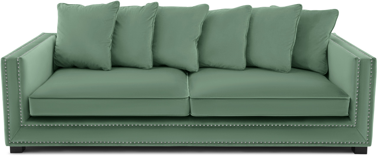 

Диван трехместный в мягкой бархатной обивке Carveli Colt Tiffany velvet