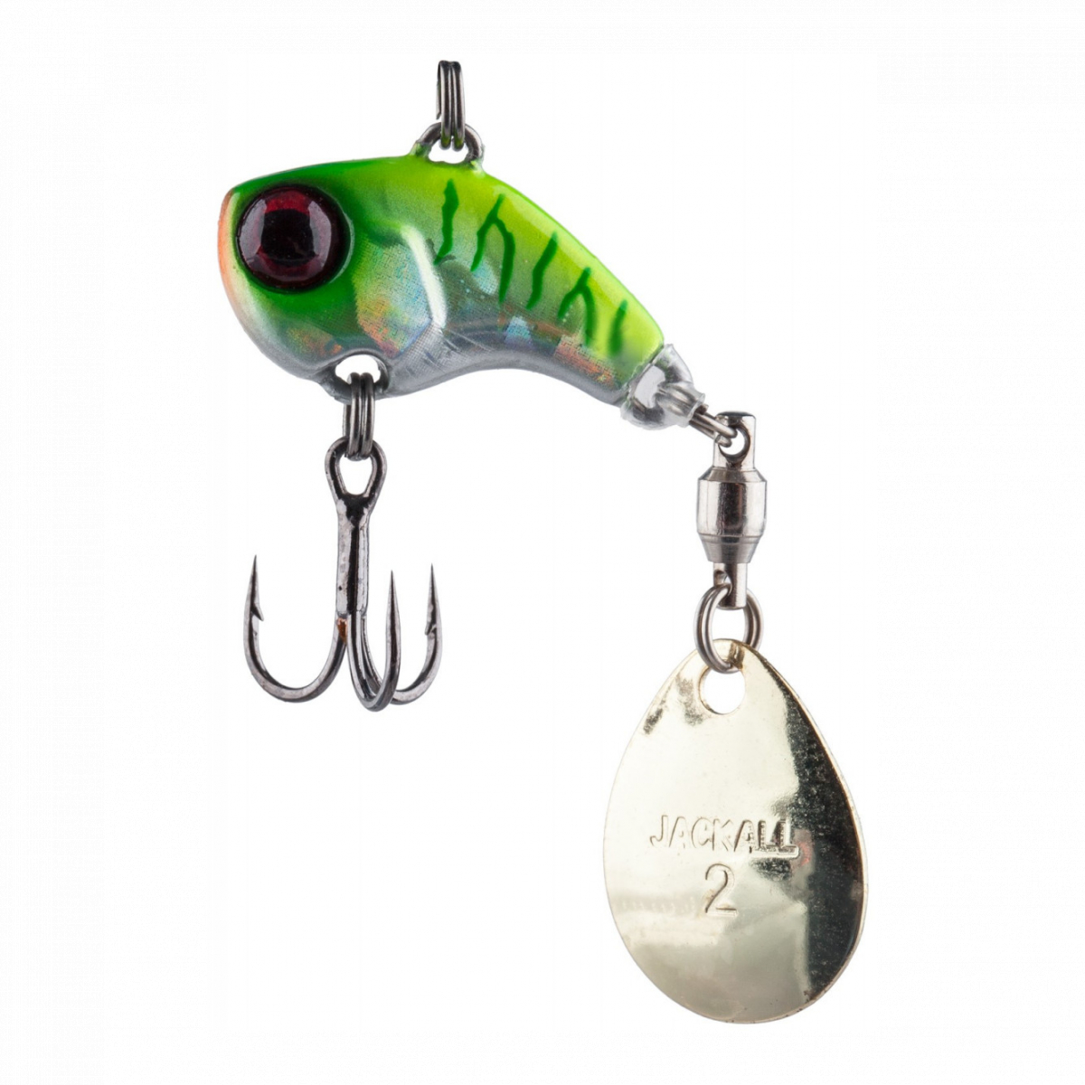 

Тейл-спиннер Jackall Deracoup 3/8oz 10.5g HL Chartreuse Back Tiger