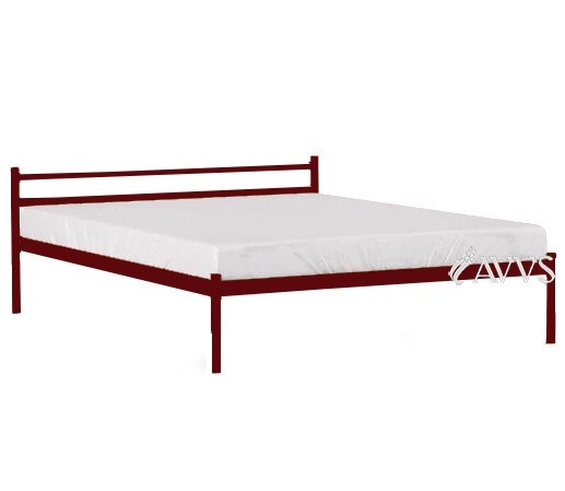 

Полуторная кровать Метакам Comfort-1 металлическая 200x140 Красный лак