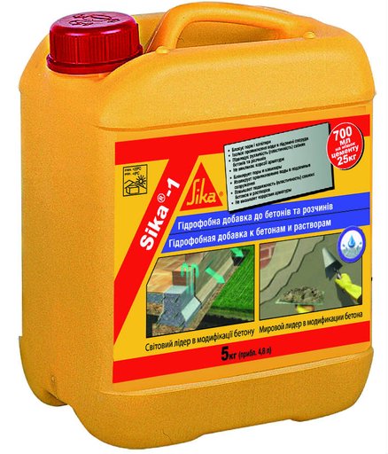 

Гидрофобная добавка Sika 1/ 5 кг (10249183)