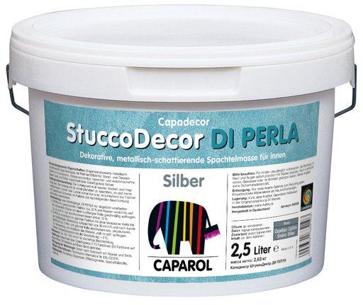 

Декоративная шпаклевка Caparol StuccoDecor DI Perla Silber 2,5 л (11075904)