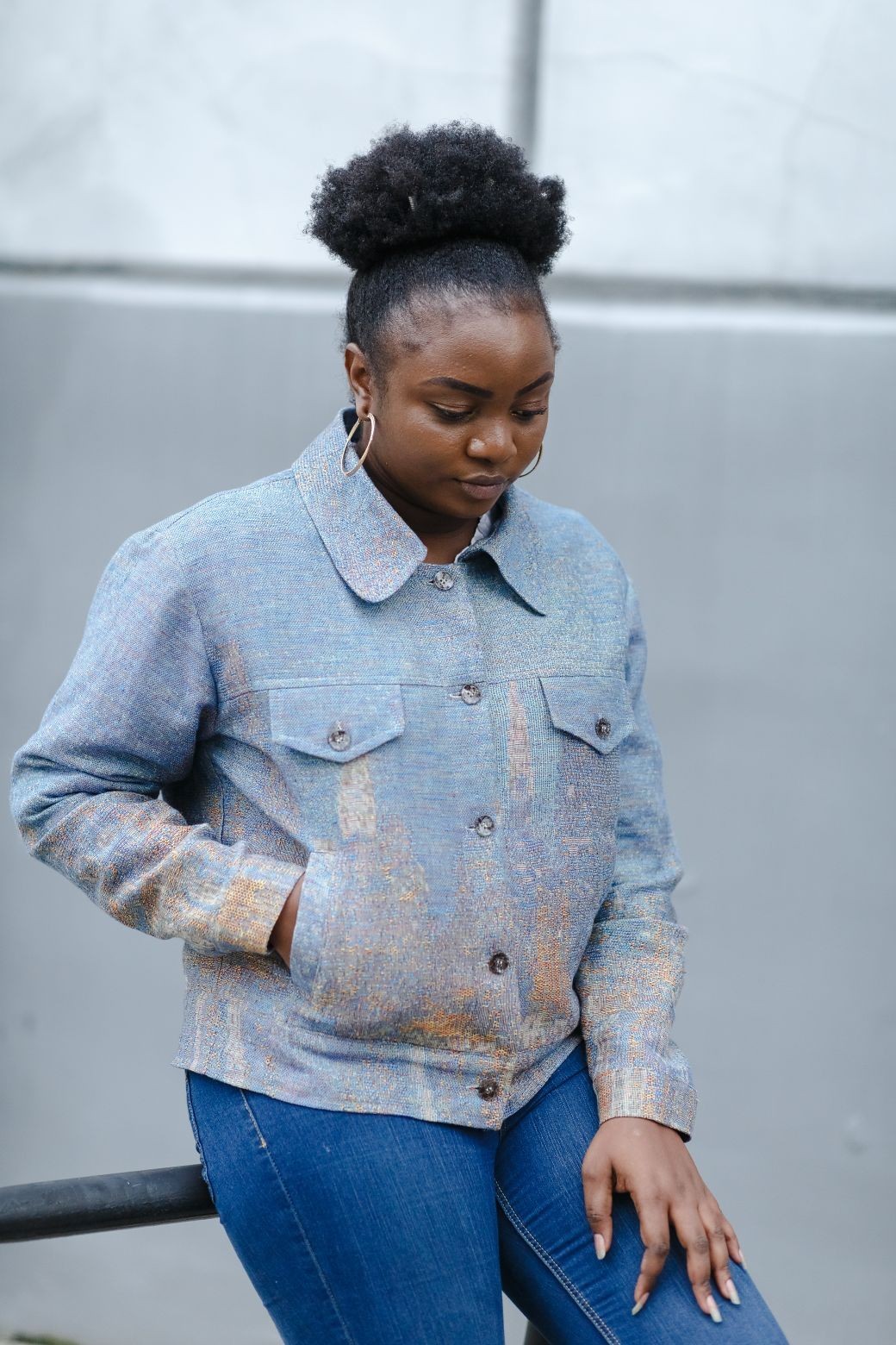 

Жакет VILINI Белфаст синий жаккард, Жакет VILINI Белфаст синий жаккард 44