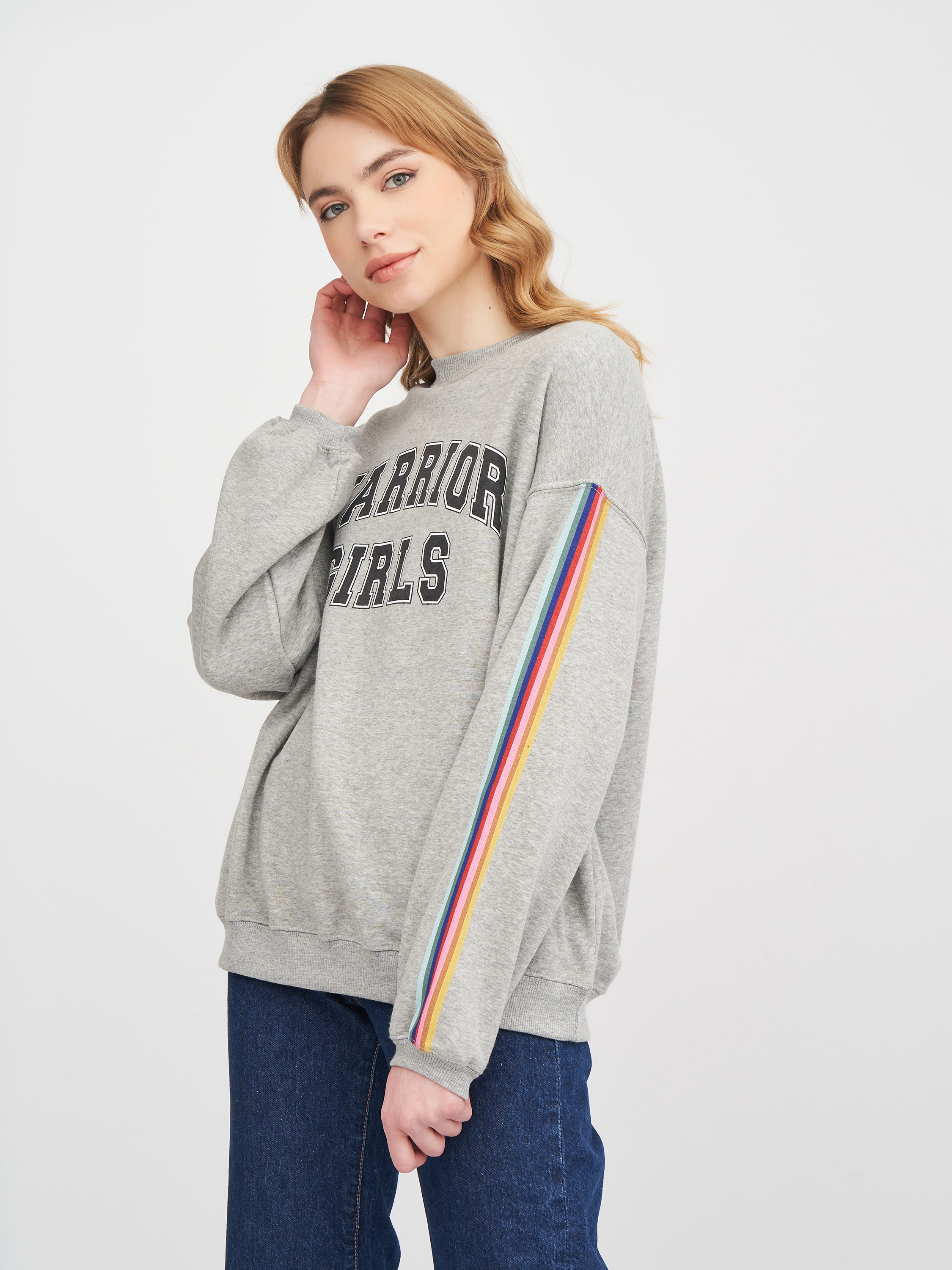 

Свитшот Pull & Bear 5593/340/803  Серый, Свитшот Pull & Bear 5593/340/803 S Серый