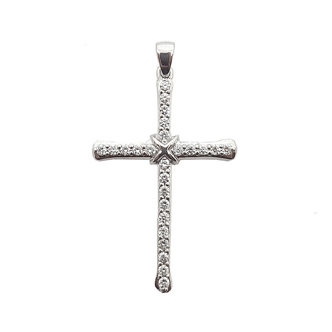 

Золотой Крестик с бриллиантами 0,37ct, 25шт. Congress Diamond (Сr03 1.55W)